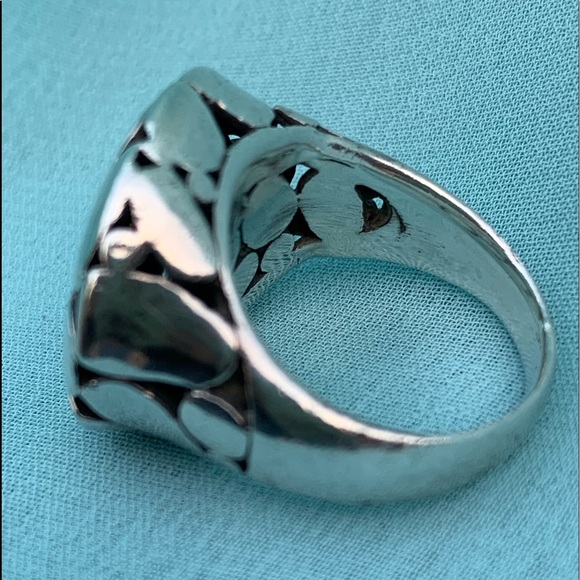 SOLD Sterling Silver Pebble Ring - Picture 4 of 8